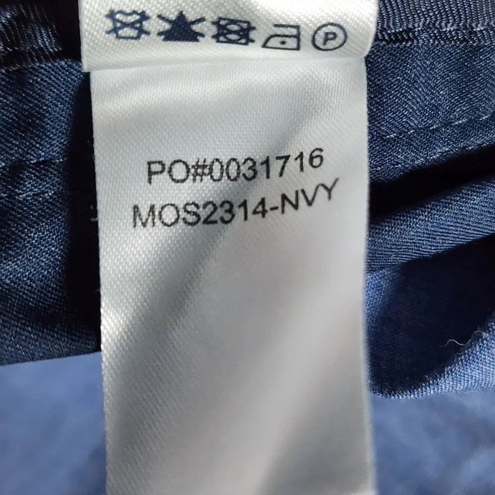Faherty Organic Cotton Coolmax Sport Coat Blazer Mens Large Navy MOS2314-NVY